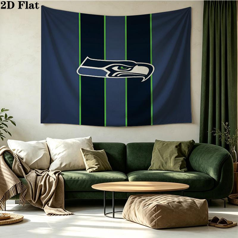 Seattle Seahawks Printed Tapestry – Wall Hanging for Bedrooms, Dorms, and Home Decor