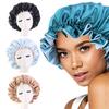 Soft Double Layer Hair Styling Accessories Night Sleep Hat Satin Bonnet Head Wrap Hats Chemo Caps