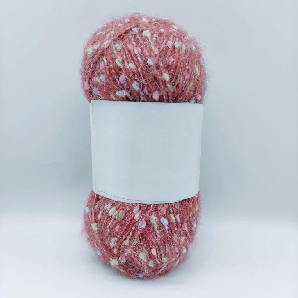 Цветная мохеровая флисовая пряжа ручной работы для шарфов, шапок, сумок, одежды и кукол