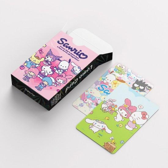 Sanrio фотокарточки товары ЛОМО иллюстрации фотокарточки 60 шт + мини наклейки 32 шт, вечеринка, 1 шт