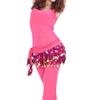For Thailand/India/Arab Sequins Show Costumes Belly Dance Belt Waist Chain Hip Scarf Dancer Skirt