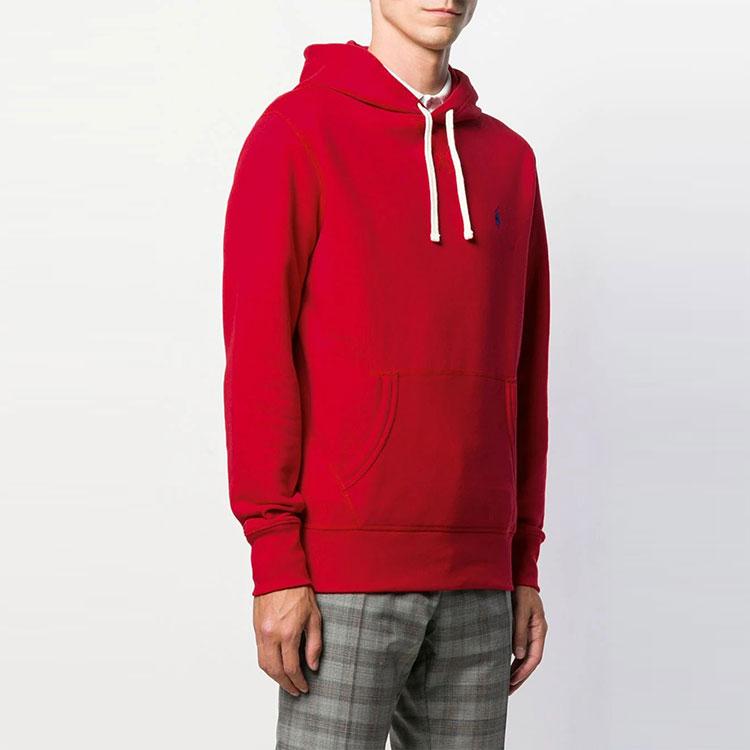 Polo Ralph Lauren Sweatshirts Men's Red Hooded Moderate Regular 710766778-002