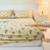 1 шт. простыня с пасторальным цветочным узором простыня на резинке нескользящее покрывало моющийся хлопок с резинкой чехол для матраса (нет наволочки)