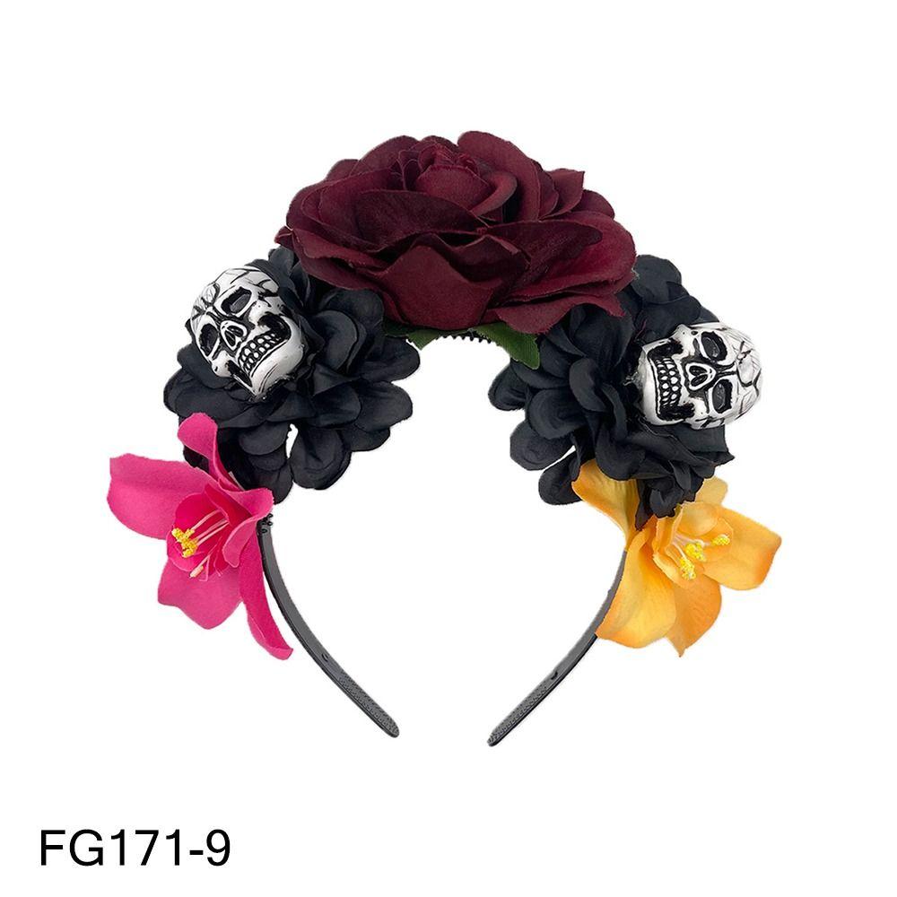 Костюм для вечеринки Хэллоуин Головной убор Фотореквизит День мертвых Головной убор для женщин