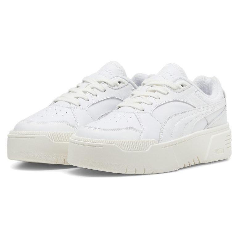 Puma Club Comfortable Durable Low-Top Sneakers Women Sneakers White 396098-01