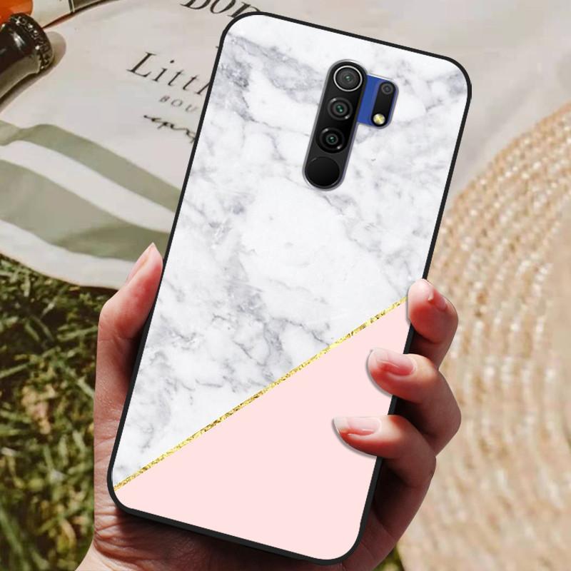 Для чехла Xiaomi Redmi 9 Чехол Кот Цветок волк Силиконовый чехол для Redmi 9 redmi9 Чехол Бампер 6.53" Ударопрочный Чехол для телефона Coque