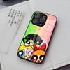 Чехол для телефона P-Powerpuffs G-Girls для IPhone 17 Air 16 E Pro Max 15 14 13 Mini 12 Pro 11 Max Plus Черная стеклянная крышка