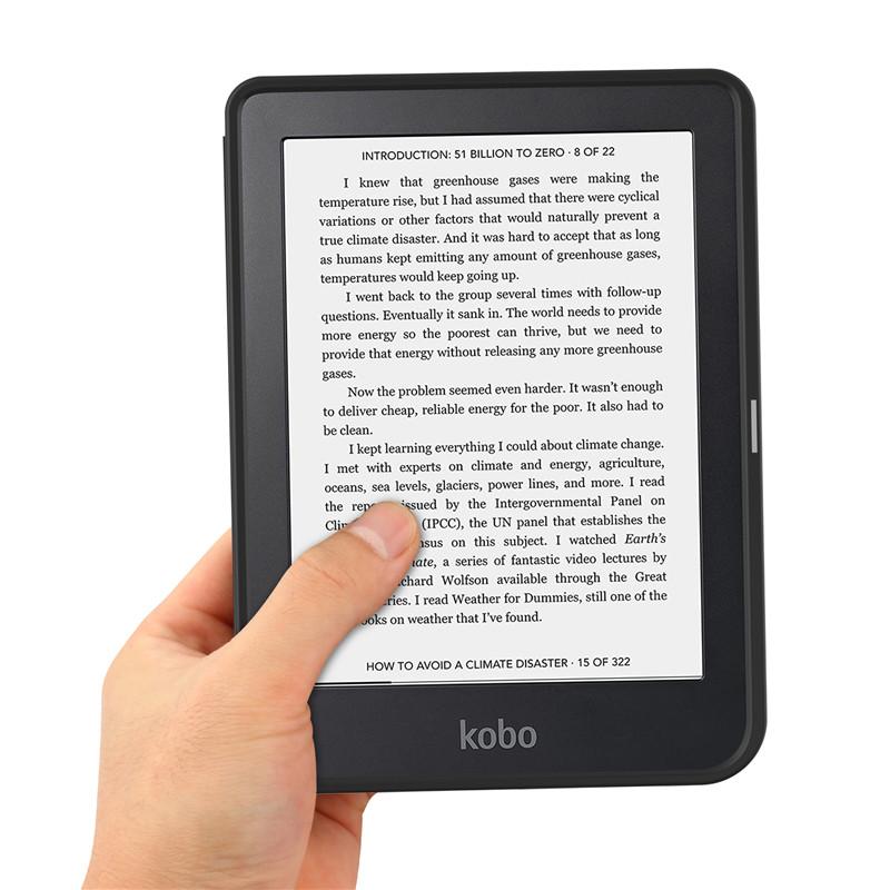Чехол funda для KOBO Clara 2E Чехол 2022 Smart Cover Искусственная кожа Силиконовая задняя крышка Полный корпус Чехол для электронной книги для Etui Kobo Clara 2e Чехол Capa