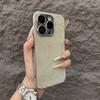 Чехол-накладка iPhone 17 Pro Max Дизайн «Снежная гора» Велюровый с гальванизированными краями и Защитная пленка для объектива Apple 16