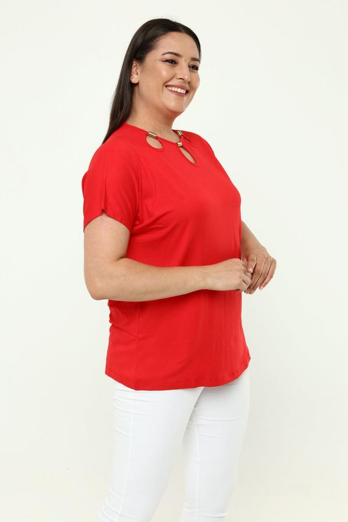 Женская стильная футболка большого размера, комфортная модель больших размеров, стильный воротник, детальный хлопковый изгиб, короткий рукав, летнее вечернее платье для мамы, футболка-туника