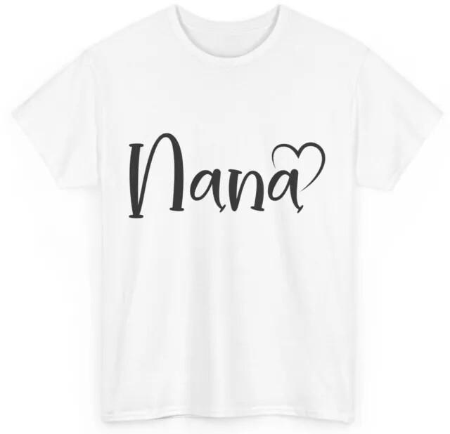Nana With Heart Shirt Grandma Mother#039;s Day Tshirt Grandmother Cute Shirt Unisex T-Shirt
