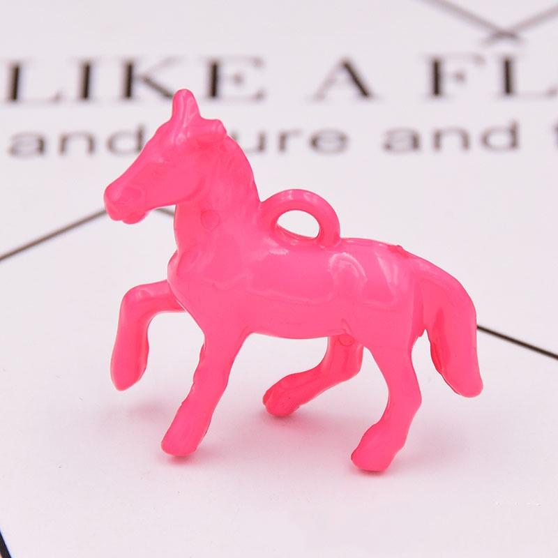 10 шт. Акриловые УФ Глянцевые Цветные 3D Подвески-Шармы в виде Лошади для Изготовления Ювелирных Изделий, Ожерелья, Серег, Браслетов, DIY Аксессуары