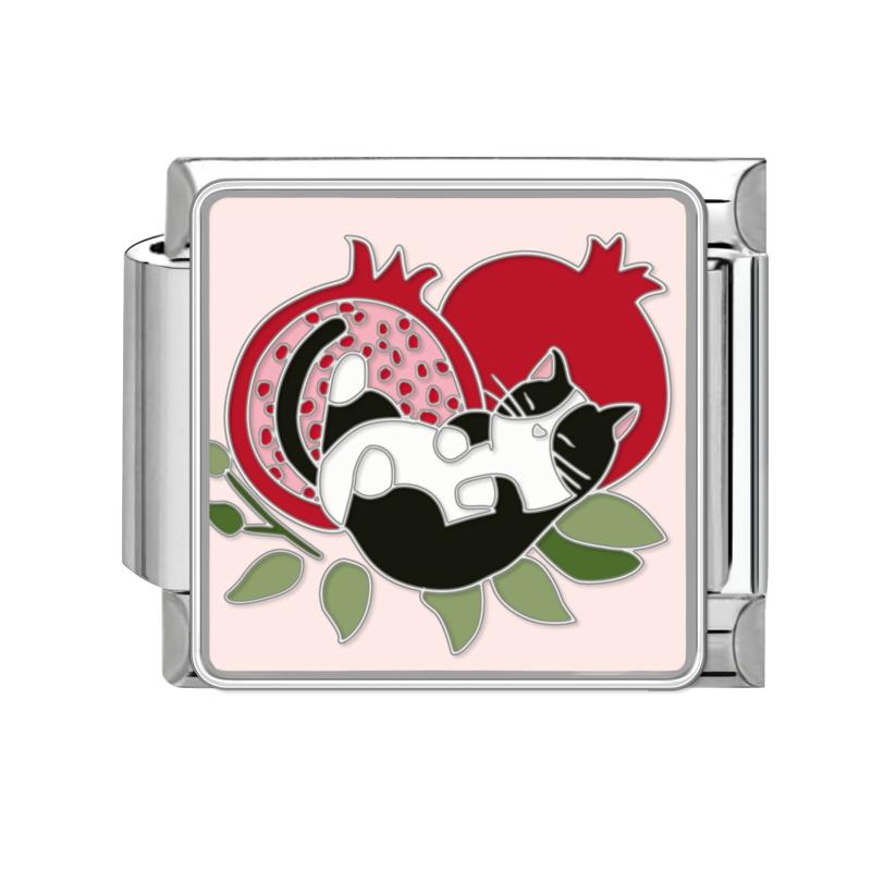 Мультяшные Милые Кошки Собаки Лапа Сердце Ночь Луна Цветы Итальянские Шармы-Звенья Подходят для Браслета из Нержавеющей Стали 9 мм Женщины DIY Изготовление Подарки