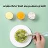 Baby Tableware Fruit Puree Spoon Silicone Fruit Scraper Spoon Portable Feeding Spoon