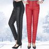 Женские теплые пуховые брюки с высокой талией для женщин среднего и пожилого возраста - Легкие, непродуваемые, спортивная одежда для осени и зимы