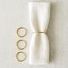 10Pcs Gold Metal Napkin Ring Minimalist Style Napkin Holder Glossy Serviette Buckles  Weddings