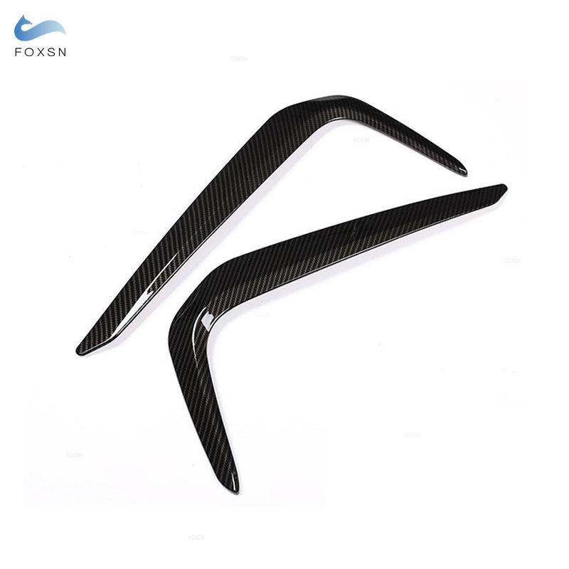 Для BMW 5 серии G30 530liM G38 M спортивный автомобиль, передняя противотуманная фара, лампа для век, полоска для бровей, накладка, аксессуары из карбона