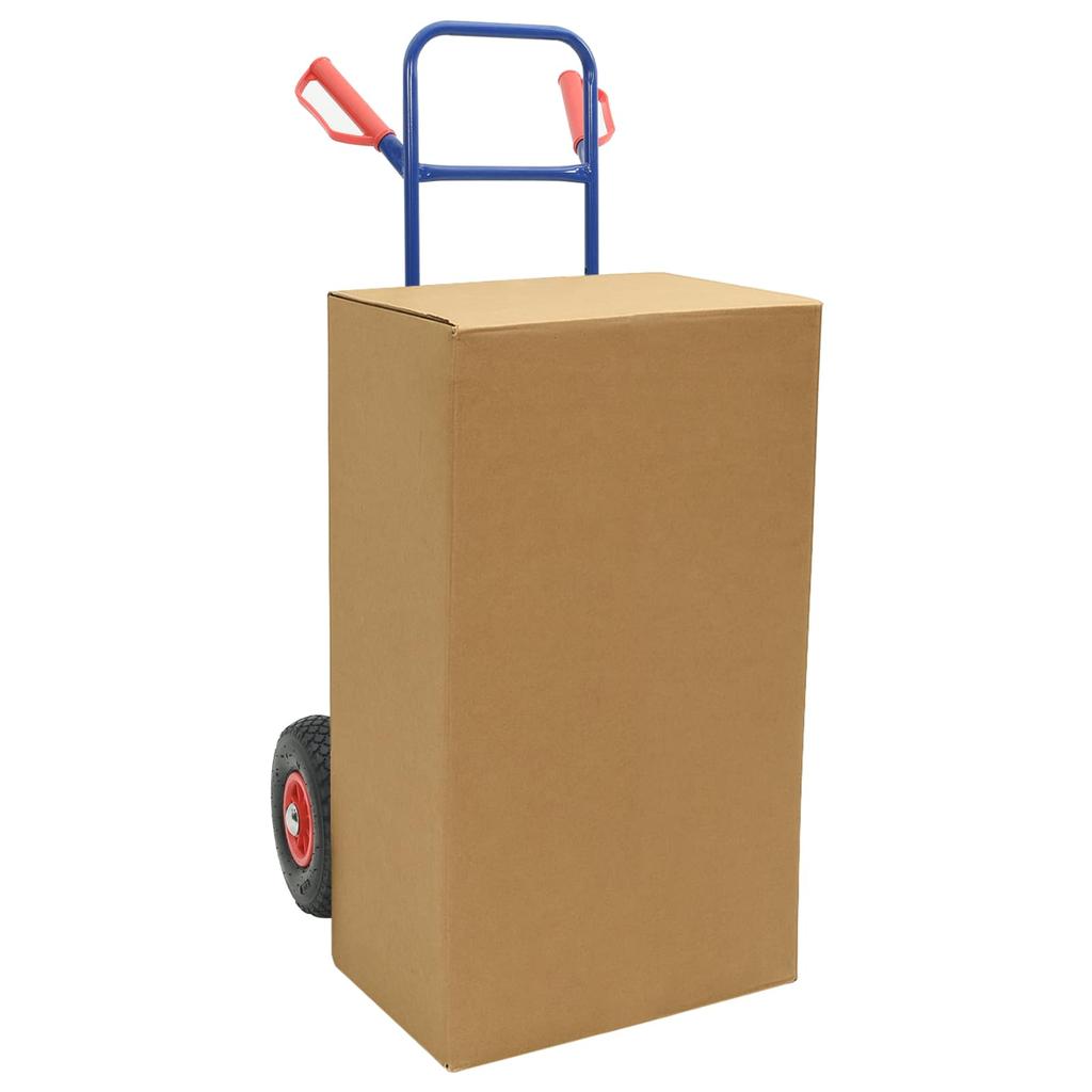 Extendable Hand Truck Blue and Red 49.5 x 53 x 114 cm Steel
