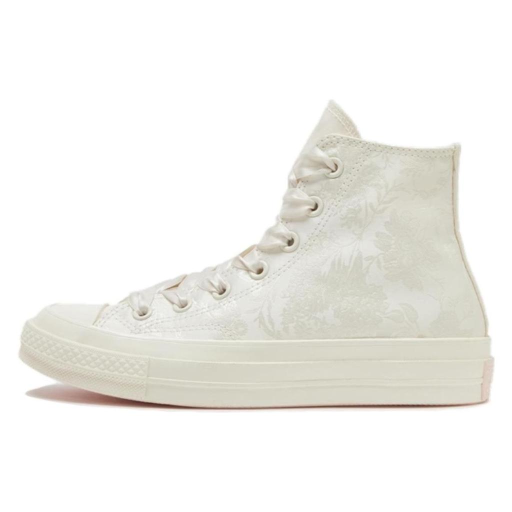 Converse 1970s Chuck All Star Textured Floral High Top Canvas Shoes Unisex Sneakers Beige A07247C