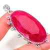 Кашмирский рубин натуральный драгоценный камень ручной работы подарочный ювелирный кулон 2.68" D7i78