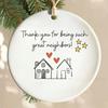 Yousheng Friends Close Christmas Ornaments Acrylic Hanging Plaques with Inspirational Quotes Cute Xmas Gifts for Best Friend