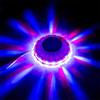 Mini UFO 48 LED Strobe Stage Light Voice Control Multicolor Rotating Disco Party Lights for Christmas Ktv Background Wall Light
