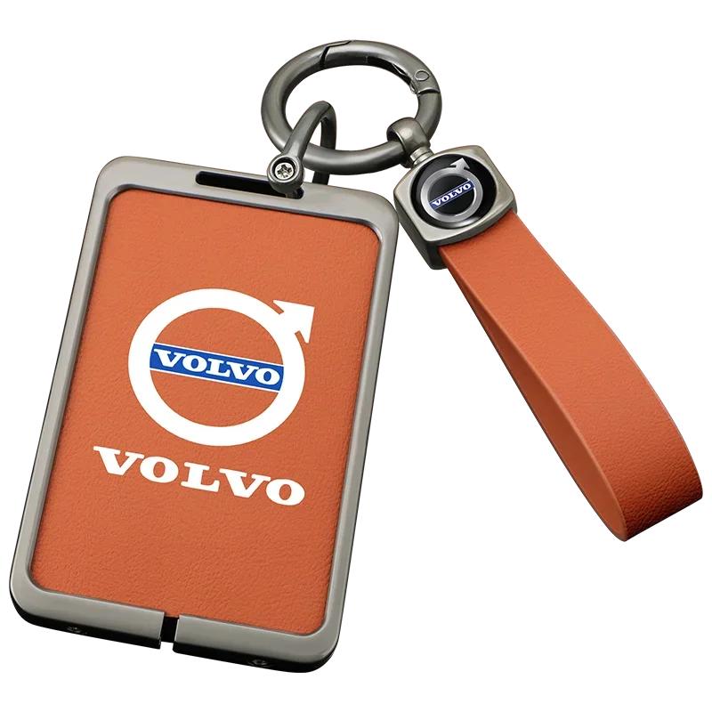 Hub Caps Car Smart NFC Card Key Case Cover Key Bag Shell Holder Protector Fob For Volvo EM90 EX30 2024 Polestar Auto Interior Ac