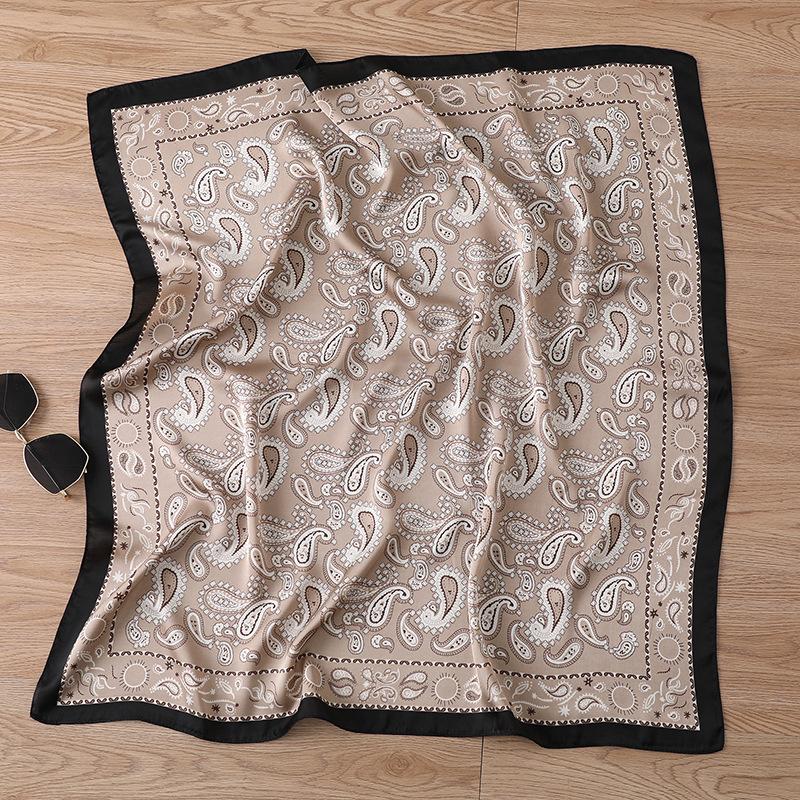70 * 70cm New Silk Small Square Scarf For Women'S Neck Protection Professional Scarf Versatile Hair Tie Headscarf Scarf