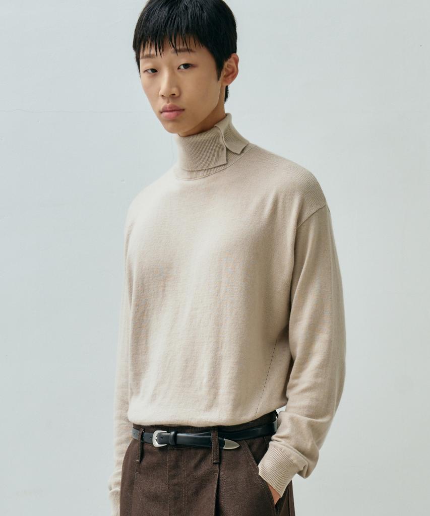 MINAV Cashmere Belle Turtleneck Knit [Mocha Brown]