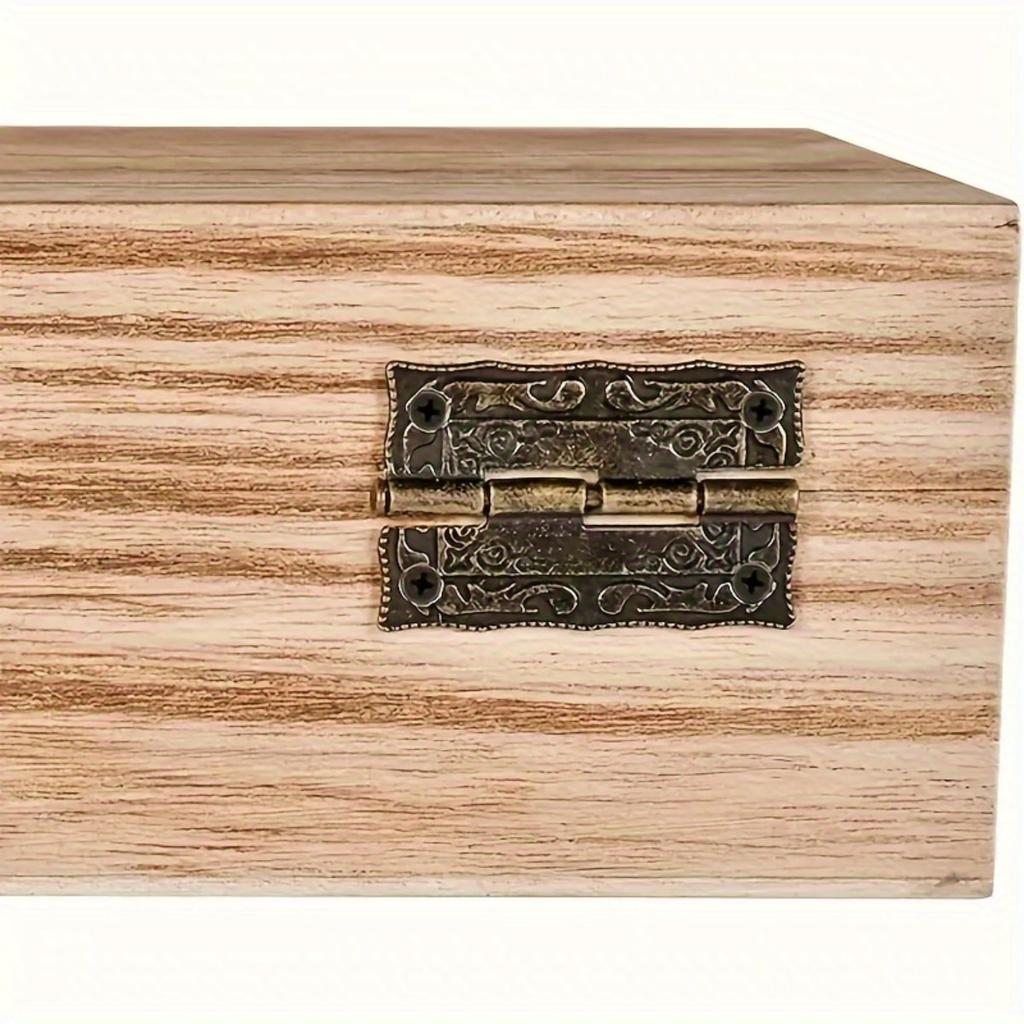 100 шт (20 петель и 80 винтов) Старинные бронзовые петли для дверец шкафов и декора ящиков, винтажные петли для шкатулок для драгоценностей, мебельная фурнитура.