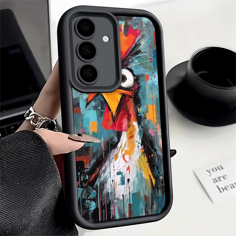 Чехол для телефона Samsung Galaxy S26 S25 Ultra S24 FE Курица Курица Петух Чехол S23 Plus S22 + S21 S20 5G Мягкий Силикон Funda