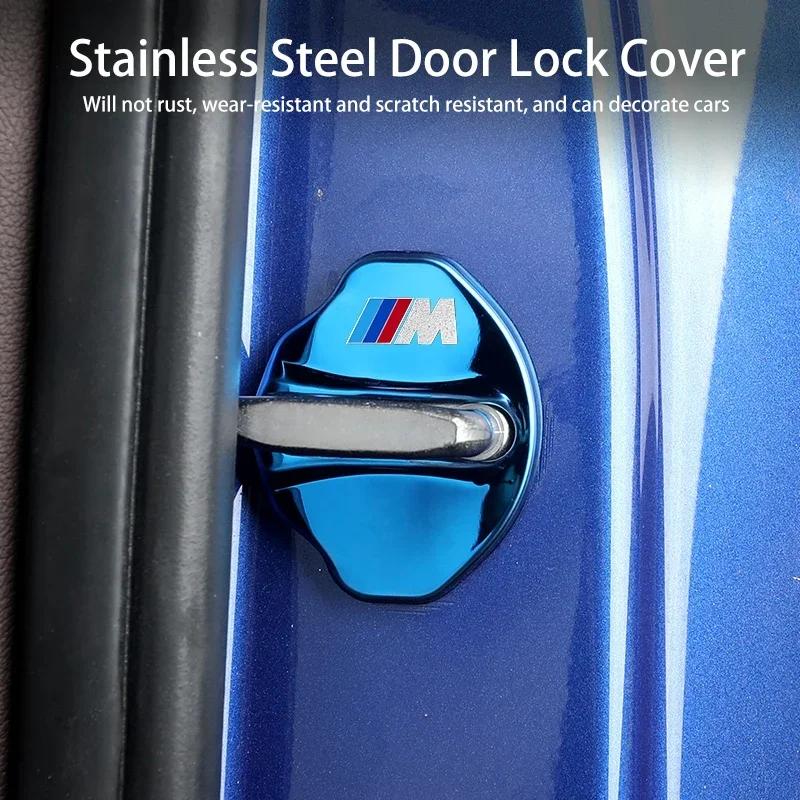 2025 Hot 4PCS Car Door Lock Cover For BMW 3 Series G20 2 Series 4 Series G22 G23 G26 i3 i4 Stainless Steel Door Lock Protective