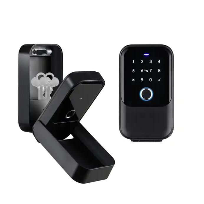 Graffiti Smart Waterproof Key Box with TUYA and TTlock - Fingerprint, Password, and App Control.