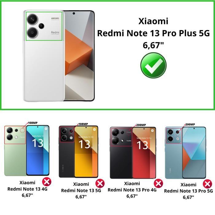 Verre Trempé pour Xiaomi Redmi Note 13 PRO PLUS 5G / Redmi Note 13 PRO+ 5G [Pack 4] Film Vitre Protection Ecran Phonillico®