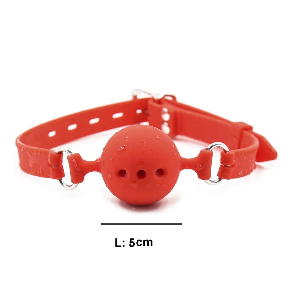 3 Sizes Soft Safety Silicone Open Mouth Gag Ball  Bondage Slave Ball Gag Erotic Sex Toys For Woman Couples Adult Sex Games