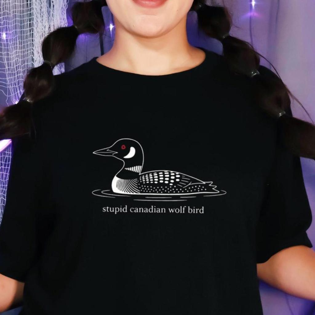 Funny Loon Bird T-Shirt, Canadian Wildlife Graphic Tee