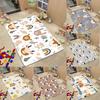 Nordic Style Baby Room Cartoon Animal Pattern Carpet Fresh Comfortable Kids Bed Floor Mat Bedroom Foot Mat Toy Storage