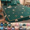 NO Pillowcase Mattress Cover Thick Quilted Fitted Bed Sheet Fashion Printed Bedding Queen King Non-slip Sheet Dust Cover