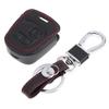 Кожаный защитный чехол для ключей автомобиля с 2 кнопками для Peugeot 407 206 207 307/Elysee/Citroen C1 C2 C3 C4 Xsara Picasso