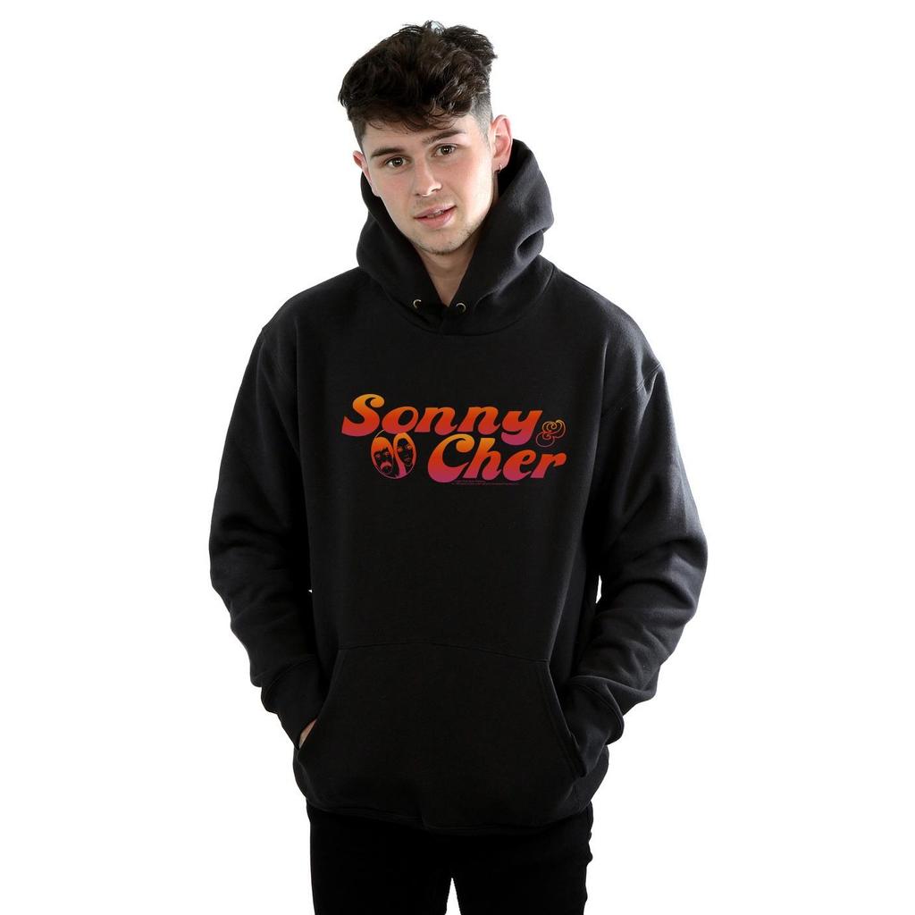 Sonny & Cher Mens Gradient Logo Hoodie
