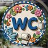 Деревянная табличка WC в деревенском стиле - Очаровательные фигурки-украшения для двери туалета, стены, декора раковины - Идеальный подарок для семьи