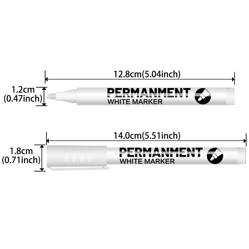 3/6Pcs Oil-Based Paint Marker Waterproof Highlight Marker Art Writing Paint Pens DIY Painting