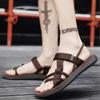 Модные повседневные сандалии на плоской подошве для мужчин, оригинальная роскошная обувь 2024 года, летние, большой размер, удобный, номер 41 V, дешевая ликвидация H