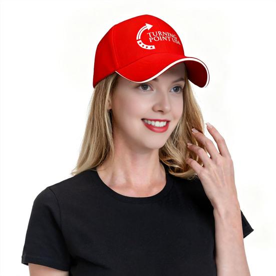 Turning Point USA Шляпа Чарли Кирка Унисекс Регулируемая бейсболка для мужчин и женщин Винтажная Ретро Принт Шляпа