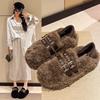 Cotton Shoes Mao Mao Shoes Mary Jane Autumn and Winter French Super Fire Outside a Pedal Children 2025 New Doudou Sole Wear Thick