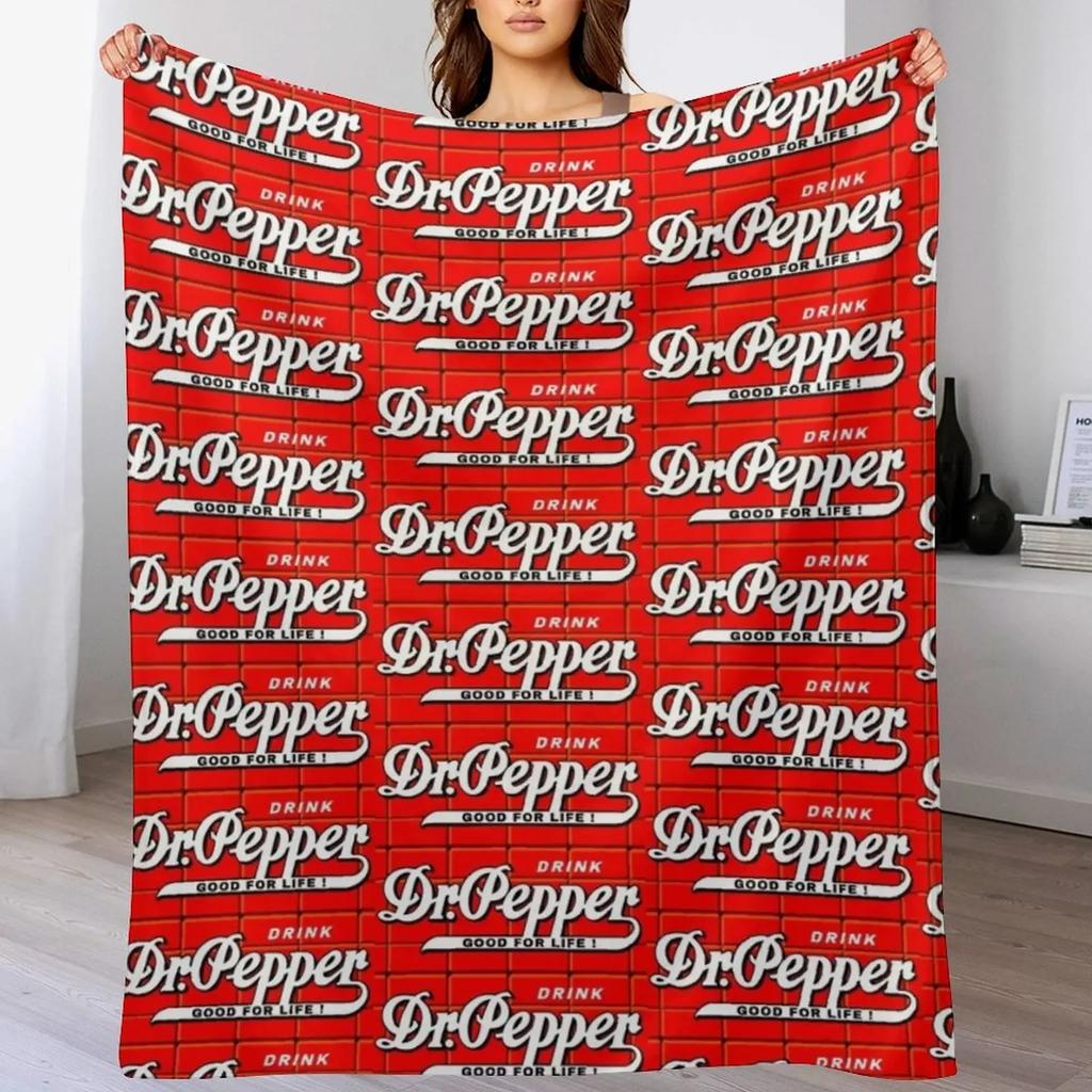 Dr Pepper - Хорошо для жизни! Плед для дивана Плед для пикника Детский плед Пляжный плед Зимние одеяла для кровати