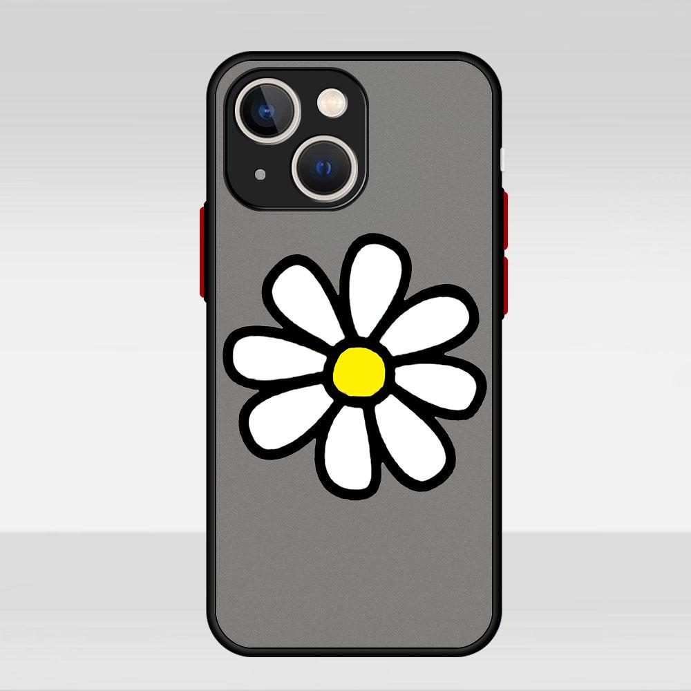 Чехол Сердце с цветами для Apple iPhone 14 13 11 12 Pro 7 XR X XS Max 8 Plus 6 6S SE 2022 14Pro Черный матовый чехол для телефона