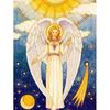 Полный круглый дрель Алмазная вышивка Ангел 5D DIY Алмазная картина Вышивка крестом Горный хрусталь