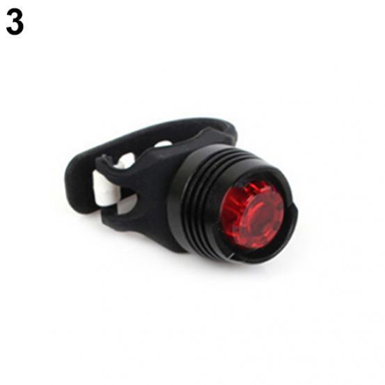 Bike Bicycle Red LED Rear Light 3 Modes Safety Warning Flashing Tail Lamp