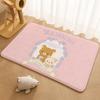 R-Rilakkuma Anime Floor Mat Floor Mat Soft Flannel Non-Slip Door  Rug for Living Room